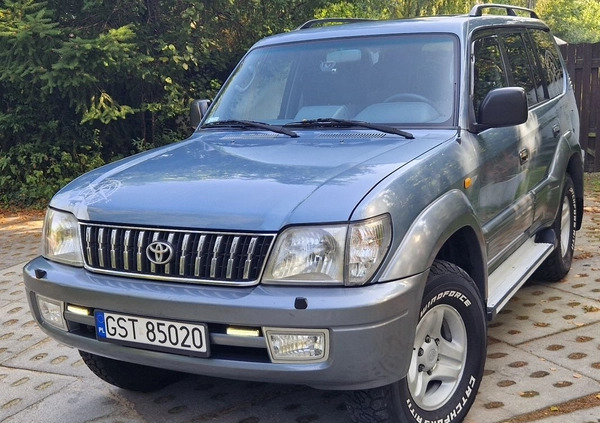 Toyota Land Cruiser cena 59900 przebieg: 214555, rok produkcji 1999 z Kowary małe 781